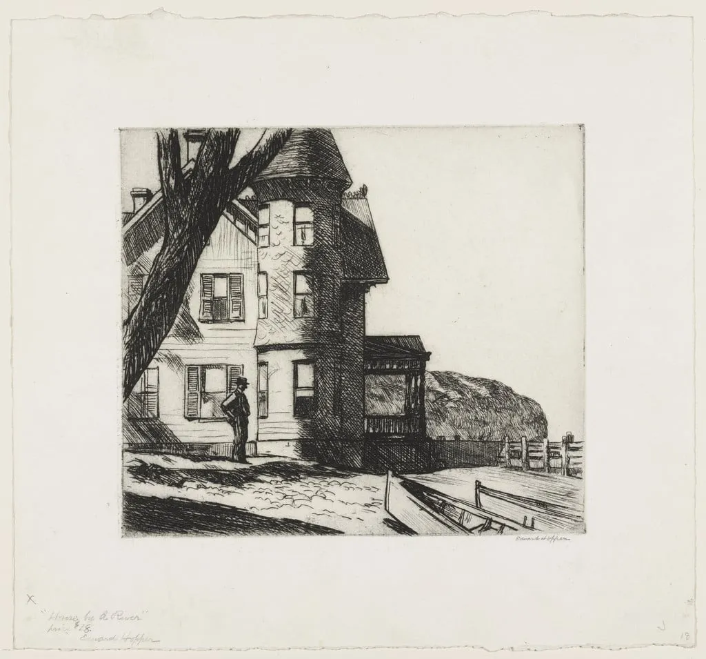 Untitled, by Edward Hopper, ink, 1919