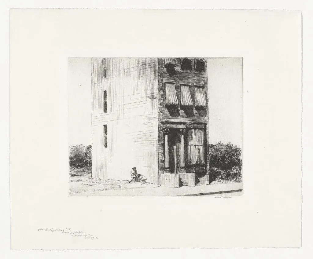 Untitled, by Edward Hopper, ink, 1922