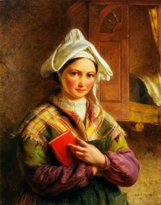 Peasant Woman of Brittany, by Edward Hughes, 1861