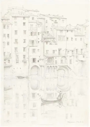A View of the Arno, Florence, by Edward John, Sir Poynter