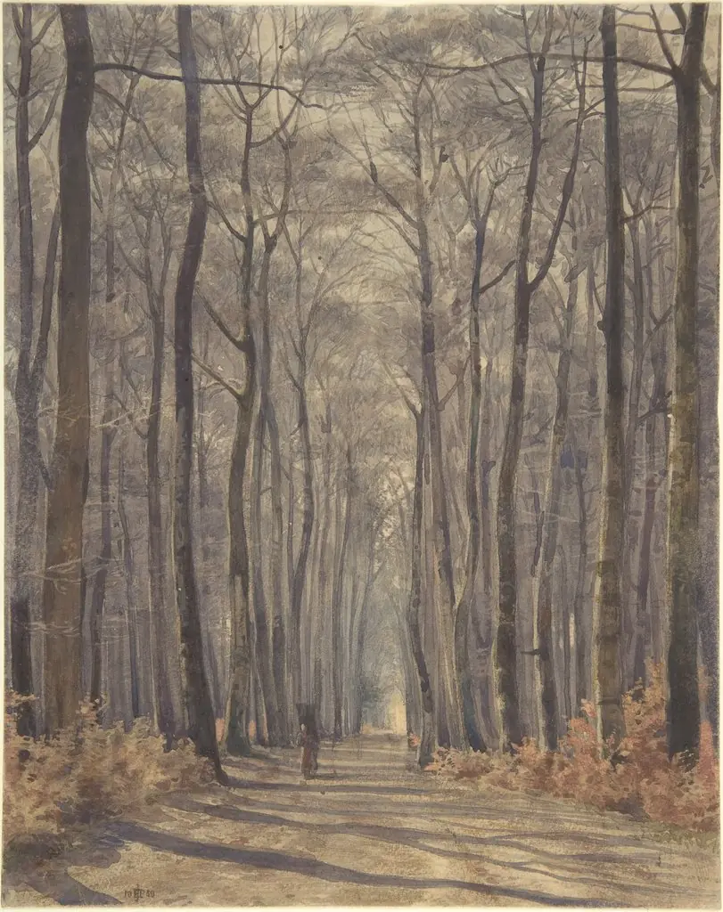 An Allée in the Woods, by Edward John, Sir Poynter