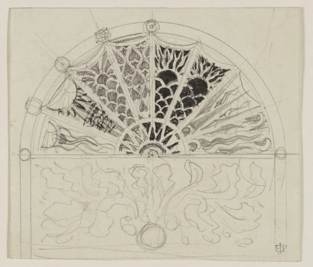Ornament for a lunette, by Edward John, Sir Poynter, 1866