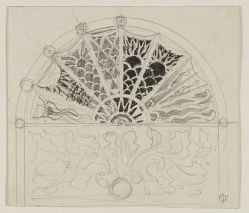 Ornament for a lunette, by Edward John, Sir Poynter