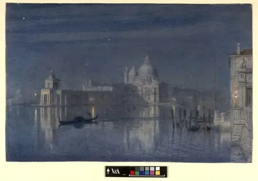 Santa Maria della Salute, Venice: Moonlight, by Edward John, Sir Poynter