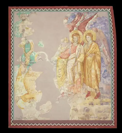 Copy after the painting The Expulsion attributed to Jacobo Torriti in the Upper Church, San Francesco, Assisi., by Edward Kaiser
