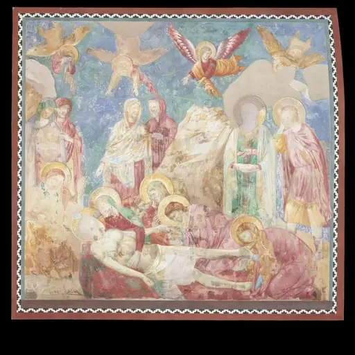 Copy after the painting The Pieta attributed to the Isaac Master in the Upper Church, San Francesco, Assisi, by Edward Kaiser