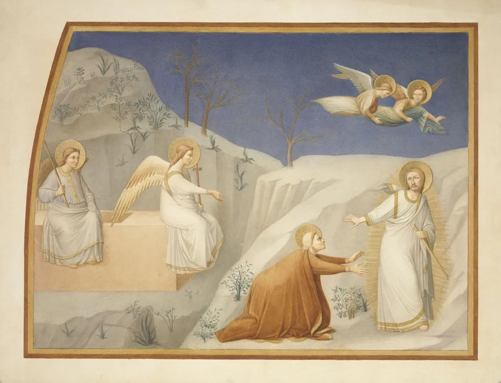 Noli Me Tangere, by Edward Kaiser, watercolor, 1862