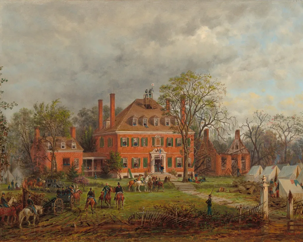 The Old Westover House, by Edward Lamson Henry, oil, 1869