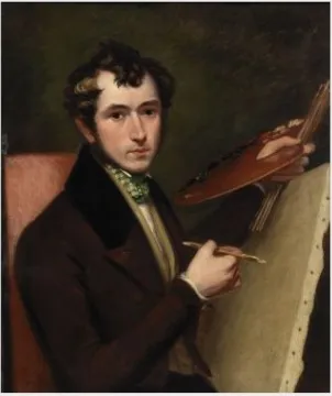Self-Portrait, by Edward Lancelot Cazneau, oil, 1859