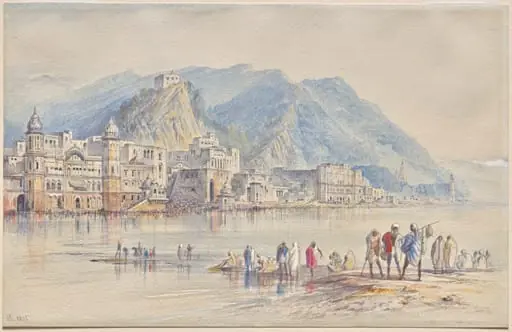 Hardwar, India, by Edward Lear