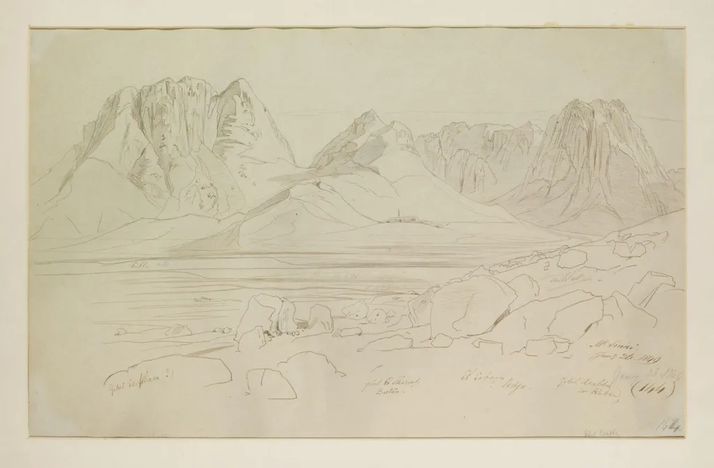 Mt. Sinai, by Edward Lear, 1849