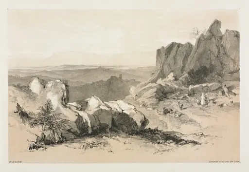 Olevano, by Edward Lear