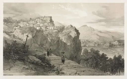 Rocca Giovane, by Edward Lear