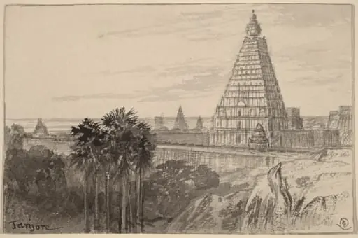 Tanjore, India, by Edward Lear