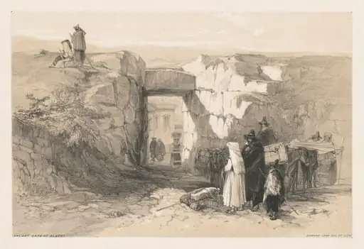 Views of Rome and Its Environs: Ancient Gate of Alatri, by Edward Lear