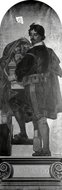 'Fiammingo' (François Duquesnoy) (1597–1643) (design for a mosaic in the Victoria and Albert Museum), by Edward Matthew Ward