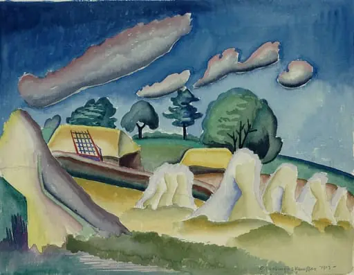 Landscape, by Edward McKnight Kauffer