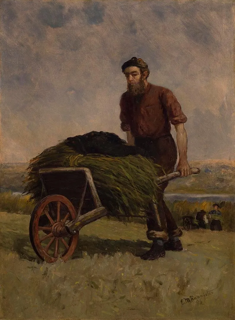 Harvest, by Edward Mitchell Bannister, oil, 1892