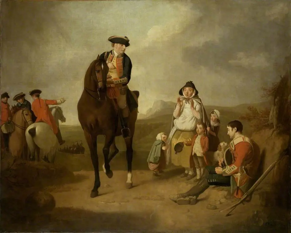 The Marquis of Granby giving Alms to a sick Soldier and his Family, by Edward Penny