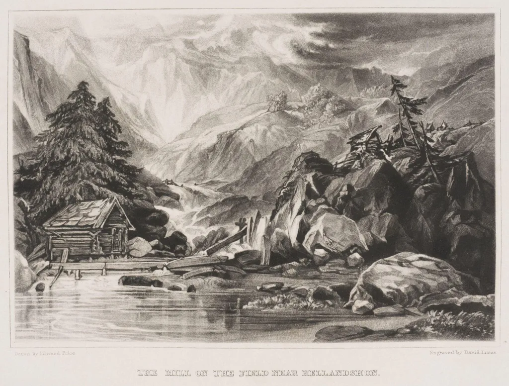 The Mill on the Field near Hellandshoin, by Edward Price, 1834