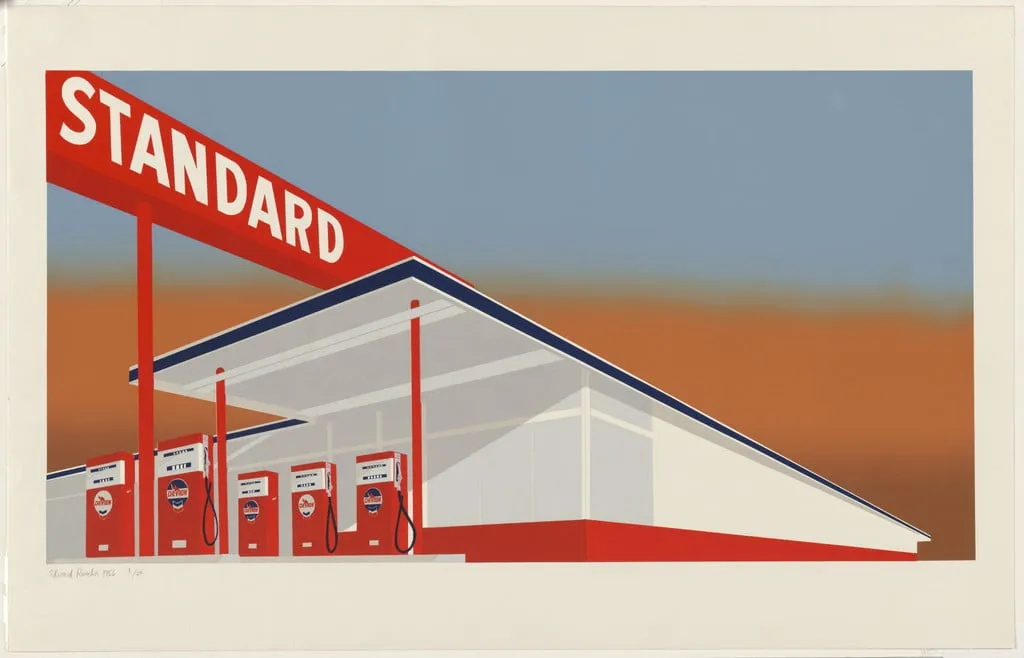 Untitled, by Edward Ruscha, ink, 1966