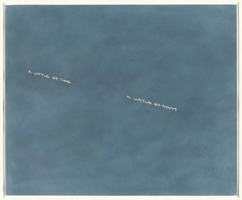 Untitled, by Edward Ruscha, pastel, 1975