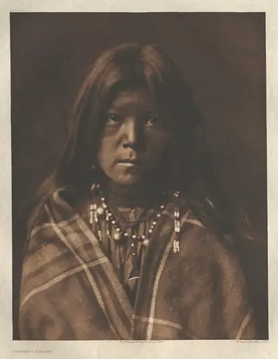 Portfolio I, Plate 18: Chideh-Apache, by Edward S. Curtis