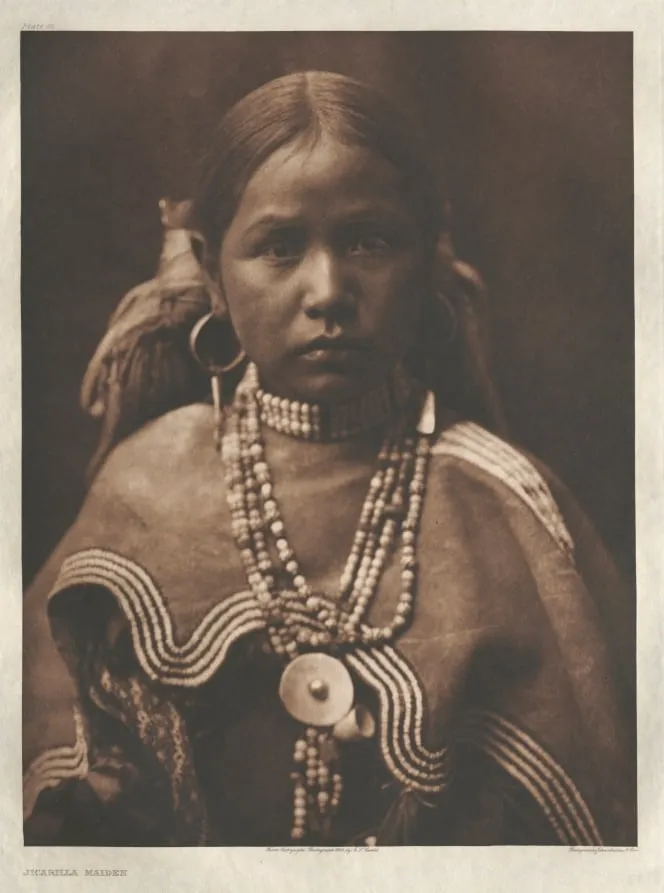 Portfolio I, Plate 22: Jicarilla Maiden, by Edward S. Curtis, 1904