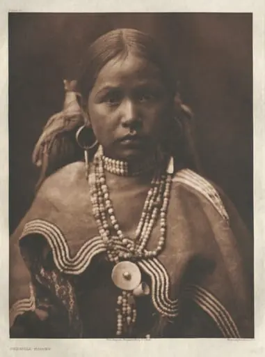 Portfolio I, Plate 22:  Jicarilla Maiden, by Edward S. Curtis
