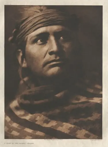 Portfolio I, Plate 26: A Chief of the Desert-Navaho, by Edward S. Curtis