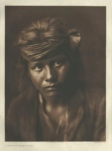 Portfolio I, Plate 32: A Son of the Desert - Navaho, by Edward S. Curtis