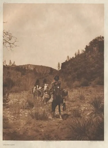 Portfolio I, Plate 4: Apache-Land, by Edward S. Curtis