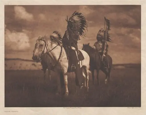 Portfolio III, Plate 79: Sioux Chiefs, by Edward S. Curtis