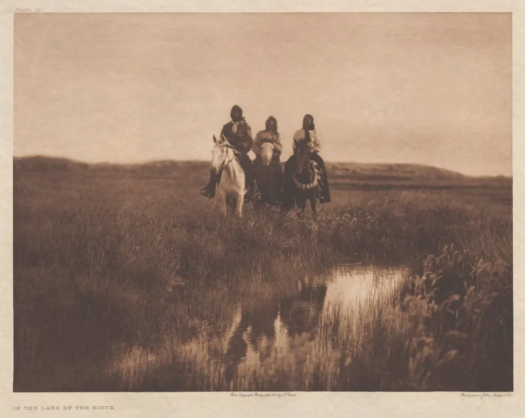 Portfolio III, Plate 95: In the Land of the Sioux, by Edward S. Curtis, 1905