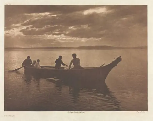 Portfolio IX, Plate 318: Homeward, by Edward S. Curtis