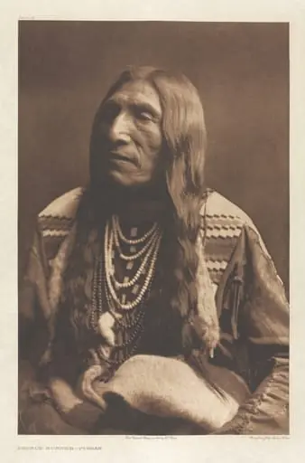 Portfolio VI, Plate 191: Double Runner--Piegan, by Edward S. Curtis