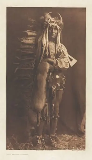 Portfolio VI, Plate 206: Iron Breast - Piegan, by Edward S. Curtis