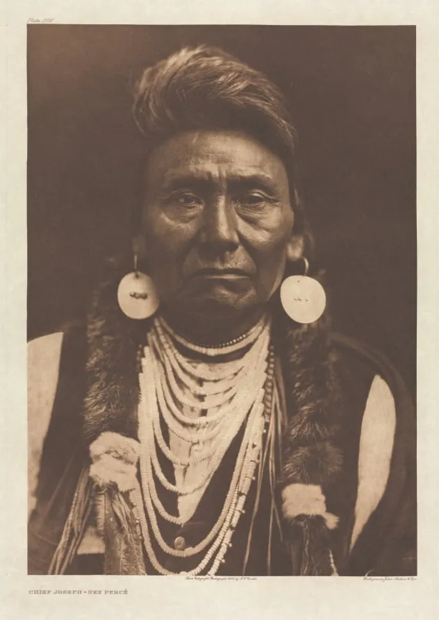 Portfolio VIII, Plate 256: Chief Joseph - Nez Percé, by Edward S. Curtis, 1903