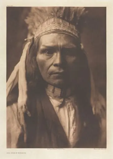 Portfolio VIII, Plate 262: Nez Percé Warrior, by Edward S. Curtis