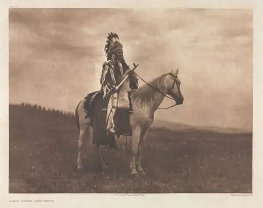 Portfolio VIII, Plate 271: A War Chief - Nez Percé, by Edward S. Curtis