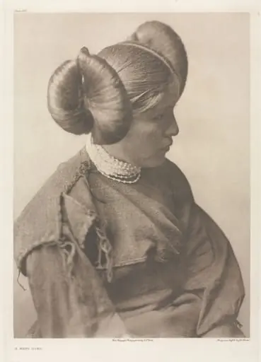 Portfolio XII, Plate 406: A Hopi Girl, by Edward S. Curtis