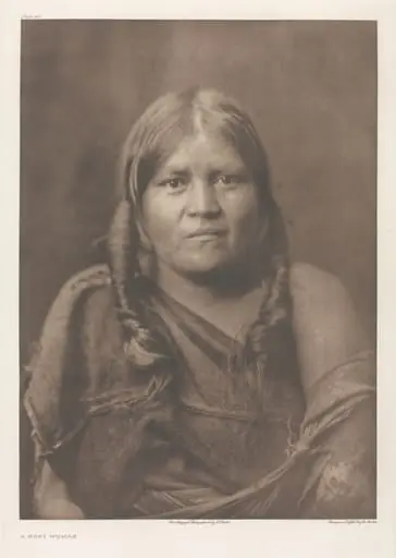 Portfolio XII, Plate 411: A Hopi Woman, by Edward S. Curtis