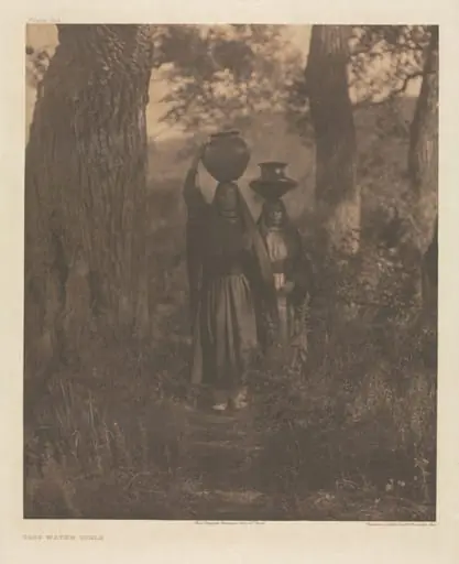 Portfolio XVI, Plate 544: Taos Water Girls, by Edward S. Curtis