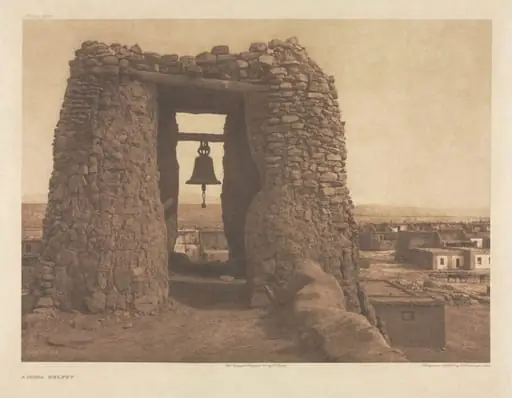 Portfolio XVI, Plate 564: Acoma Belfry, by Edward S. Curtis