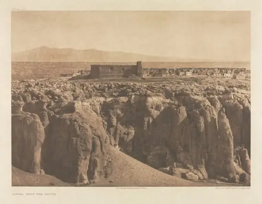 Portfolio XVI, Plate 566: Acoma from the South, by Edward S. Curtis