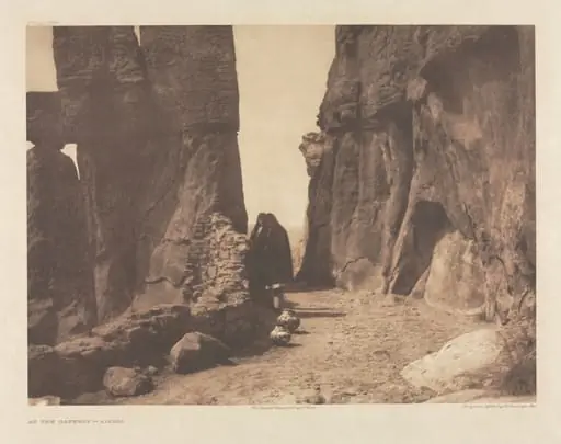 Portfolio XVI, Plate 569: At the Gateway - Acoma, by Edward S. Curtis