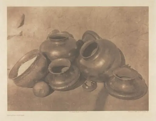 Portfolio XVII, Plate 597: San Juan Pottery, by Edward S. Curtis