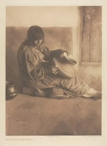 Portfolio XVII, Plate 602: The Potter - Santa Clara, by Edward S. Curtis
