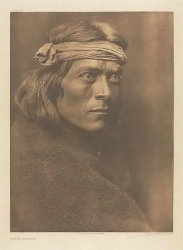 Portfolio XVII, Plate 607: A Zuñi Governor, by Edward S. Curtis