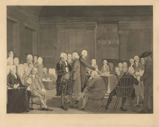Congress Voting Independence, by Edward Savage